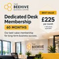 Dedicated Desk Space - 60 Month Membership
